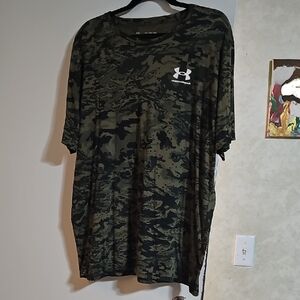 Under Armour Men's Digital Camo Tee - Black and Green